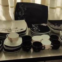 ظرف ظروف اصل گل میوه کریستال چینی|ظروف سرو و پذیرایی|آمل, |دیوار