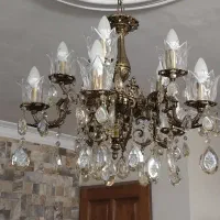 لوستر برنز ۵شاخه دو طبقه
