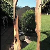 اینه وکنسول چوبی روستیک|بوفه، ویترین، کنسول|محمدیه-قزوین, |دیوار