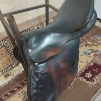زین اسب پرشی چرم و بند رکاب