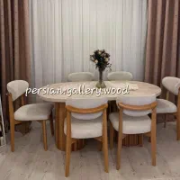 سولِمیرا میز ناهارخوری حصیری دارلونا پرومکس|میز و صندلی غذاخوری|تهران, تسلیحات|دیوار