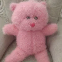 عروسک خرس صورتی