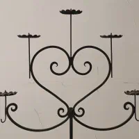 جا شمعی و جا گلدانی فرفورژه|صنایع دستی و سایر لوازم تزئینی|شاهینشهر, عطار|دیوار