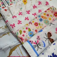 شال نخی دخترانه خنک. طرح شاد  .قیمت استثنائی