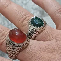 عقیق و زمرد پاکستانی اصل و دست ساز و کهنه