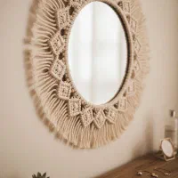 آینه مکرومه|آینه|گرگان, |دیوار