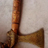 تبر وایکینگی کلکسیونی تیغه برنجی