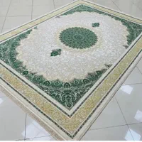 فرش وینتیج افشان دودی طلایی