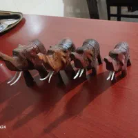 ۴عدد فیل چوبی کارپاکستان