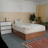 تخت یک و نیم نفره ۱۲۰ کشودار - ساده|تخت و سرویس خواب|تهران, ستارخان|دیوار