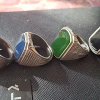 چهارعدد انگشتر نقره دستساز