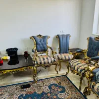 مبلمان سلطنتی ۹نفره و میز ،گل میز|مبلمان خانگی و میز عسلی|صدرا-فارس, فاز ۱|دیوار