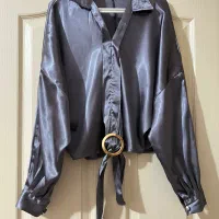 لباس مجلسی چرم و شومیز ساتن|لباس|علیآباد کتول, |دیوار