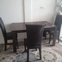 میز نهار خوری ۶نفره با ۳صندلی