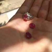 انگشتر زنانه یاقوت سرخ آفریقا با رکاب نقره۹۲۵|جواهرات|اهواز, گلستان|دیوار