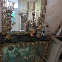 اینه شمعدان برنجی