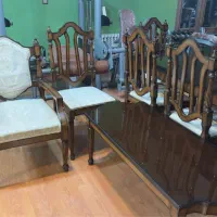 مبل ۷ نفره چوبی|مبلمان خانگی و میز عسلی|تهران, هفده شهریور|دیوار