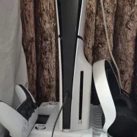 ps5 slim دیسک خور به همراه هدست ps5 و فن و کیف ps5