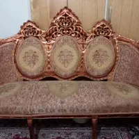 مبل استیل ۹ نفره همراه با میز پذیرایی