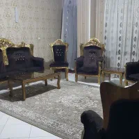 مبل سلطنتی 9نفره/استیل/3عدد جلومبلی|مبلمان خانگی و میز عسلی|کرج, کوی زنبق|دیوار