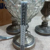 شکلات خوری با شمعدان و میوه خوری|ظروف سرو و پذیرایی|اندیمشک, |دیوار
