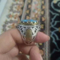 انگشتر نقره نگین فیروزه اصل
