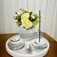 ست جاشمعی سنگی|صنایع دستی و سایر لوازم تزئینی|تربت جام, کلالی|دیوار