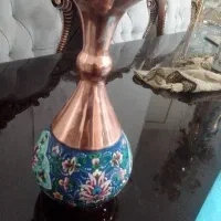 گلدون مس  قلم کاری شده فقط امروز۲۵۰۰