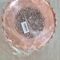 شیرینی خوری مسی تک پایه گلستان