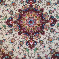 فرش دستبافت دایره ( ۱ × ۱ ) علیا رج ۵۰