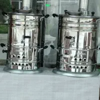 سماور زغالی استیل طرح ترکیه