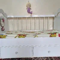 تخت کودک گهواره ای و ثابت تا ۷ سال