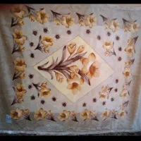 پتو دو نفره نو خارجی دو لایه دو رو گل برجسته آکبند