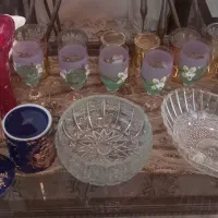 ظروف لاجوردی کریستال اصل