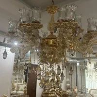 لوستر هشت شاخه|لوستر و چراغ آویز|تهران, قنات‌کوثر|دیوار
