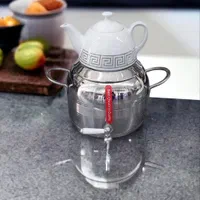 کتری و قوری تمام استیل کف چدن(گرگان فردوس کالا (|قوری، کتری، قهوه‌ساز دستی|گرگان, |دیوار