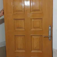 درب دو لنگه چوبی سالم لنگه کوچک۳۹/۵×۲/۱۴سانت|مصالح و تجهیزات ساختمان|شیراز, شهرک گلستان|دیوار