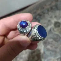 انگشتر شیخ احمد ستاره پران و یاقوت کبود
