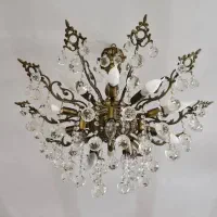 لوستر ۱۰ شاخه برنجی