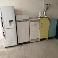 سمساری و یخچال سوخته قدیم دسته دوم درب منزل