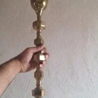 دو عدد قلیان تنه برنجی سنگین تکمیل