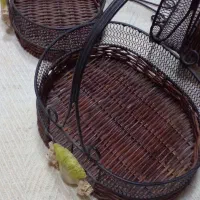 سبد فلزی  تزیینی وارداتی|صنایع دستی و سایر لوازم تزئینی|قشم, |دیوار