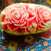 حکاکی کدو و هندوانه شب یلدا|خدمات پذیرایی، مراسم|قزوین, |دیوار