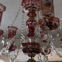 یک جفت لوستر شاه عباسی عتیقه|لوستر و چراغ آویز|شیراز, صاحب الزمان|دیوار