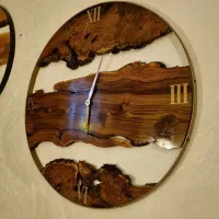 ساعت رستیک چوب طبیعی