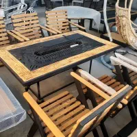 میز آتشدان و آتشدان حرارت دار مدل دریب naqp828|مبلمان خانگی و میز عسلی|چهارباغ, |دیوار