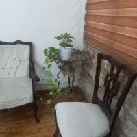 یک دست مبل استیل ۷نفره به همراه ناهار خوری چوب راش