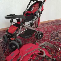 کالسکه و آغوشی نوزاد درحدنو