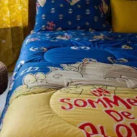 سرویس لحاف تک نفره ۲ تیکه خوشخواب آبی