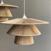 ست شمعدونی سه تیکه چوبی